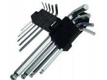 Seškantes atslēgas komplektā 9 gab. 1.5-10mm Black 30002