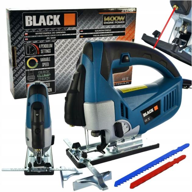 Rokas figūrzāģis 1400W Black 43452 0