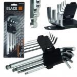 Seškantes atslēgas komplektā 9 gab. 1.5-10mm Black 30002 0