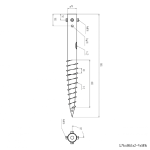 Skrūvpālis GS Pillar G profils 76 x 865 ar četrām skrūvēm 2