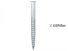 Skrūvpālis GP Pillar M profils 76x1000 Zn R-Top