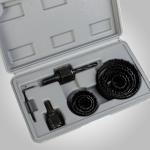 Caurumu zāģu komplekts, h-25mm, 8 elementu komplekts (19-64mm)  1