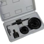 Caurumu zāģu komplekts, h-25mm, 8 elementu komplekts (19-64mm) 