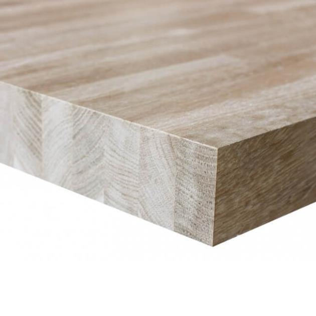 Līmēta koka plātne, Ozols, 18x600x3000, AA, KD12%, stiķēta