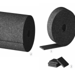 Granulēta gumijas lenta terašu konstrukcijām, 8 x 80mm, 6 metri