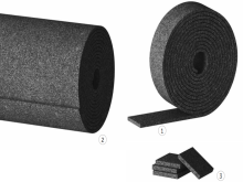 Granulēta gumijas lenta terašu konstrukcijām, 8 x 80mm, 6 metri