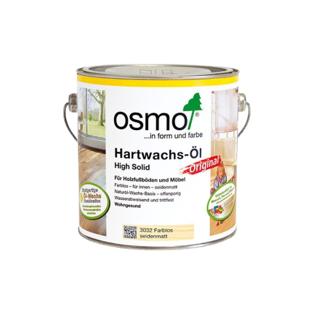 Cietā vaska eļļa kokam - grīdām un mēbelēm, Osmo Polyx Original, zīdaini matēta (3032) 3l