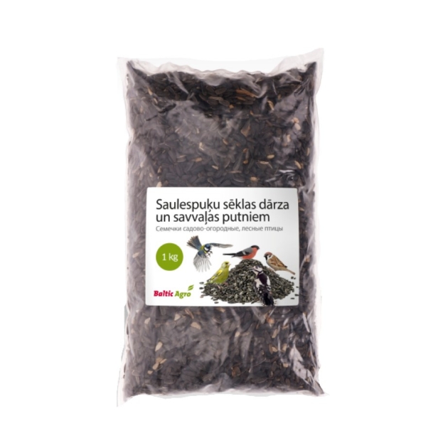 Barība savvaļas putniem (saulespuķu sēklas) 1kg