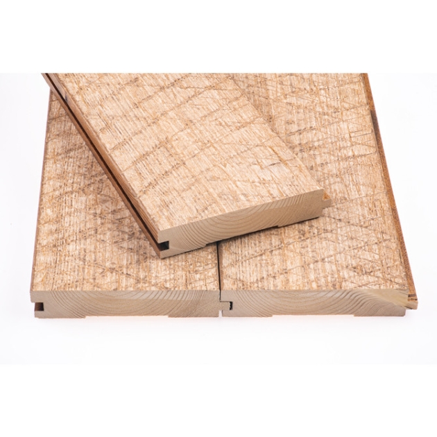 Grīdas dēļi, Egle, 28 x 137 x 2250 AB, Krāsoti Old Saw brūni-balti lakoti HLL/OT 4gab.