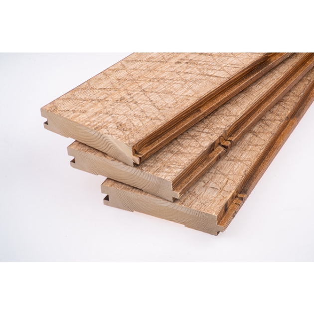 Grīdas dēļi, Egle, 28 x 137 x 2250 AB, Krāsoti Old Saw brūni-balti lakoti HLL/OT 4gab. 0