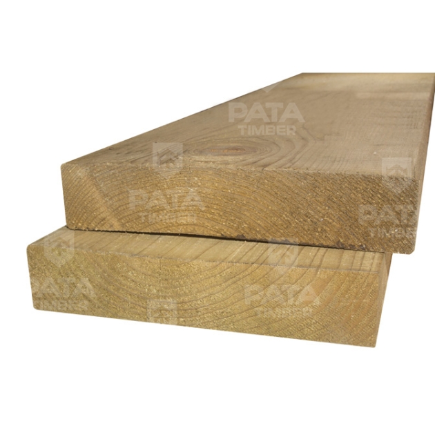 Kalibrēts ēvelēts dēlis, Priede, 45 x 220, Impregnēts, C24, 4R3, zaļš 2. kl. 0