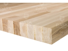 Līmēta koka plātne, Ozols 43x600x3000, AA, KD12%, stiķēta