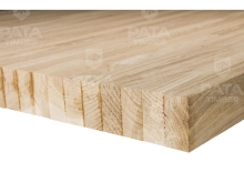 Līmēta koka plātne, Ozols, 43x600x3000, AB, KD12%, stiķēta