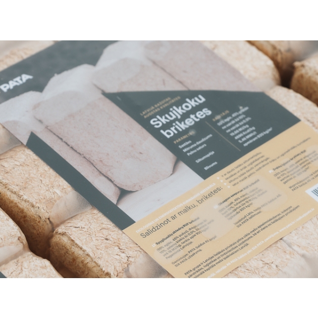 Skujkoku briketes RUF, 10 kg, ražotas Latvijā, PATA 1